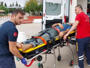 Hastane İnşaatından Düşen İşçi Yaralandı