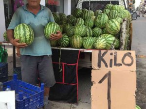 Alaşehir’de Karpuzun Fiyatı 1 Buçuk Liraya Düştü