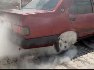 Jandarma Drift Atan Sürücüyü Suçüstü Yaptı