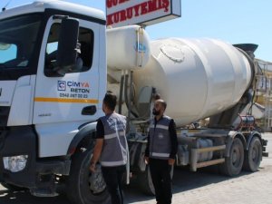 Elazığ Belediyesinden Beton Mikserlerine Denetim