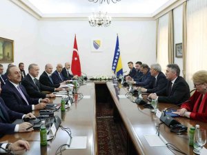 Erdoğan, Bosna Hersek Devlet Başkanlığı Konseyi Üyeleriyle Heyetlerarası Görüşmeye Katıldı