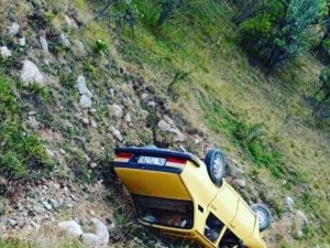 Beypazarı’nda Otomobil Takla Attı