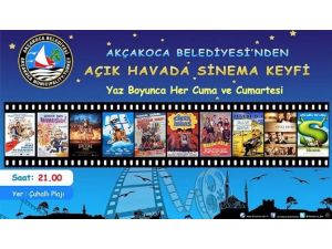 Akçakoca’da Açık Hava Sinema Keyfi Başlıyor
