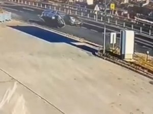 Tekirdağ’da İlginç Kaza Kamerada: 4 Yaralı