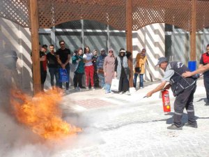 Gediz Belediyesi Personeline Yangın Tatbikatı