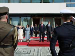 Cumhurbaşkanı Erdoğan, Hırvatistan’ta Resmi Törenle Karşılandı