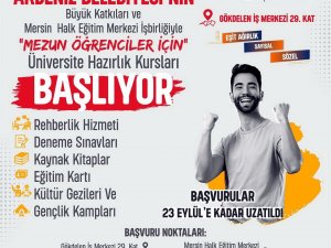 Akdeniz Belediyesi Etüt Merkezi Başvuruları 23 Eylül’e Dek Uzatıldı