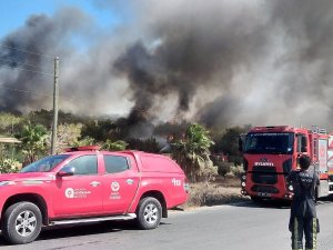 Büyükşehir İtfaiyesi Mersin’de Alevlere Müdahale Etti