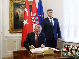 Cumhurbaşkanı Erdoğan, Hırvatistan Başbakanı Plenkoviç’i Kabul Etti