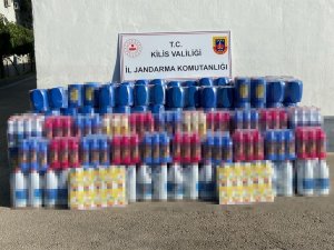 Kilis’te Kaçak Çamaşır Suyu Operasyonu