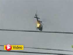 Polis helikopterini böyle düşürdüler (VİDEO)