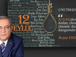 Reşat Erdoğan’dan 12 Eylül Tepkisi