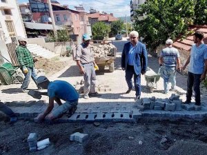 Hisarcık’ta Üst Yapı Çalışmaları Devam Ediyor