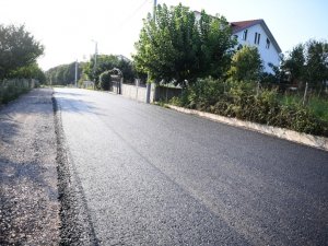 O Caddeye 550 Ton Asfalt Serildi