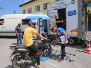 Mersin’de Geçici Araç Muayene İstasyonu Yaylalarda Hizmet Verdi