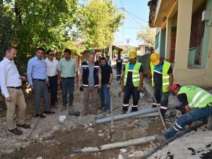 Salihli Kurttutan’da Kısmi Kanalizasyon Hattı Döşendi