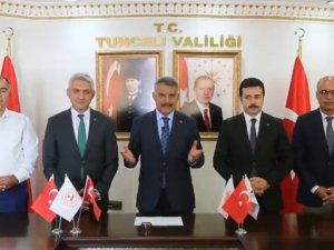 Tunceli’de 4 Milyon Lira Değerinde 3 Projenin İmzası Atıldı