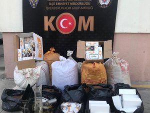 Dörtyol’da Kaçak Tütün Ve Makaron Operasyonu