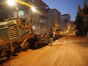 Nevşehir Belediye Ekipleri Gece Mesaisinde
