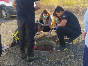 Açık Kalan Rögardan Çukura Düştü, 2 Buçuk Saat Sesini Duyurmaya Çalıştı