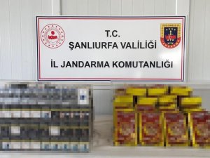 Şanlıurfa’da Gümrük Kaçağı Sigara Ve Çay Ele Geçirildi