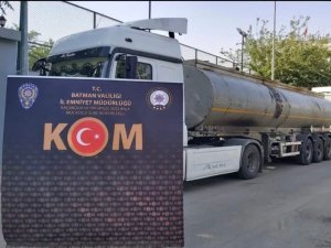 Batman’da Durdurulan Tankerde 26 Bin 760 Litre Karışımlı Akaryakıt Ele Geçirildi