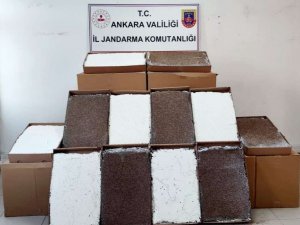 Ankara’da 300 Bin Tütün Basılmış Makaron Ele Geçirildi