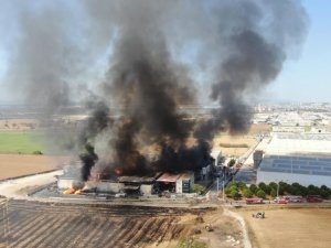 İ̇zmir’de Kozmetik Fabrikasında Büyük Yangın