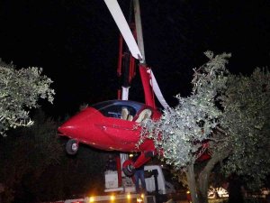 Bursa’da Hava Aracı Düştüğü Yerden 3 Saat Sonra Kaldırıldı