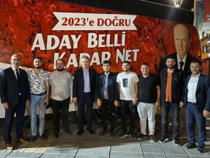 Ak Parti İ̇l Teşkilatı’ndan Miting Öncesi Mhp’ye Ziyaret