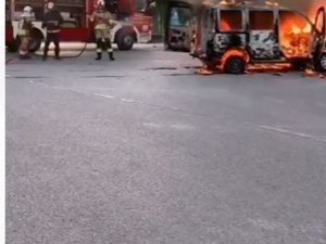 Başkent’te Otomobil Alev Topuna Döndü