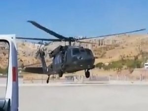 Elazığ’da Yaralı, Askeri Helikopter İle Hastaneye Yetiştirildi