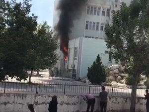 Sağlık Merkezinde Yangın Paniği