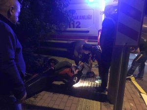 Kaldırıma Çarpan Motosiklet Sürücüsü Ağır Yaralandı