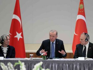 Cumhurbaşkanı Erdoğan, Amerikan Yahudi Toplumu Çatı Kuruluşları Temsilcilerini Kabul Etti