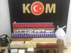 Kaçak Tütünle Doldurulmuş Binlerce Makaron Ele Geçirildi