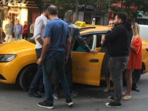 Yol Verme Tartışmasında Taksi Sürücüsü Darp Edildi