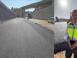 Yeşilvadi 3 Katlı Köprülü Kavşak Asfaltlanıyor