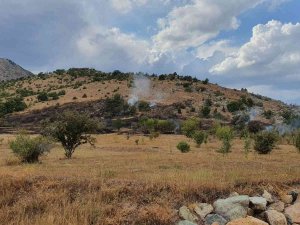 Kopan Elektrik Teli Yangına Neden Oldu