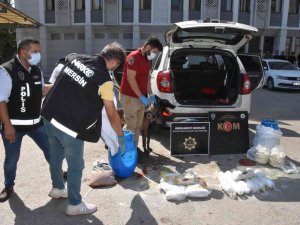 Salça Ve Peynir Bidonları Arasındaki Uyuşturucuyu Narkotik Köpeği Buldu