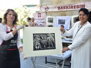 Vali Eşinden Baskı Resim Çalışması