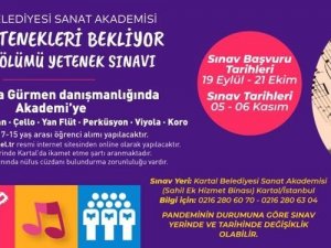 Kartal Belediyesi Sanat Akademisi Genç Yetenekleri Bekliyor