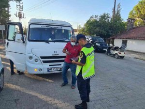 Serik’te Okul Servisleri Denetlendi