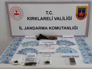 Kırklareli’nde Sahte Para Ve Uyuşturucu Operasyonu