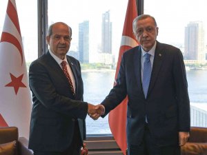 Cumhurbaşkanı Erdoğan, Kktc Cumhurbaşkanı Tatar İle Görüştü