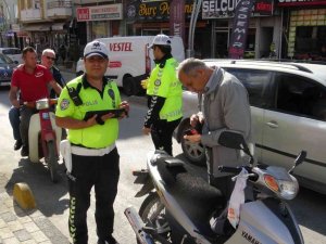 Denetime Takılan 63 Motosiklet Sürücüsüne Yaklaşık 85 Bin Lira Ceza Kesildi