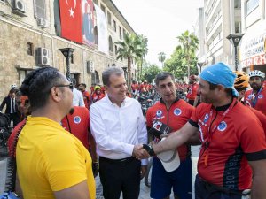 Bisikletlilerden Başkan Seçer’e ’Destek’ Teşekkürü