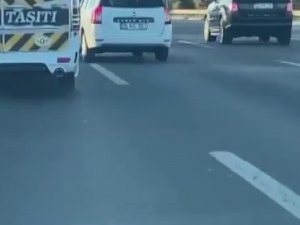 İ̇stanbul’da Makas Atan Sürücüler Kamerada