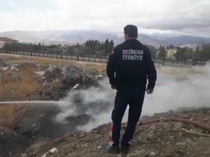 Boş Arazide Çıkan Yangın Büyümeden Söndürüldü