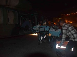Hamile Kadın Askeri Helikopterle Hastaneye Kaldırıldı